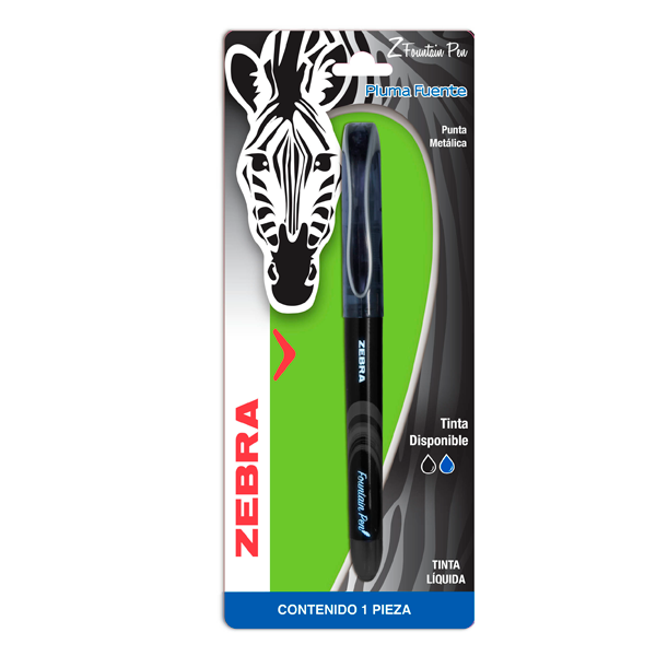 BOLIGRAFO ZEBRA FOUNTAIN NEGRA
