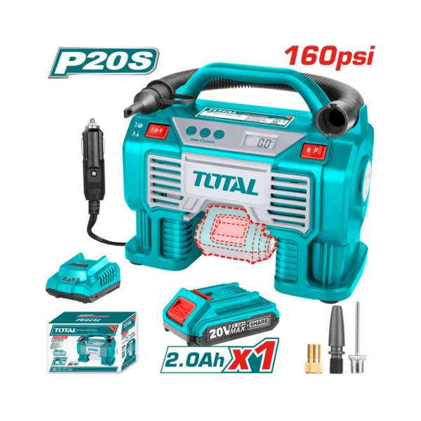 HE/COMPRESOR P/AUTO TOTAL 20V