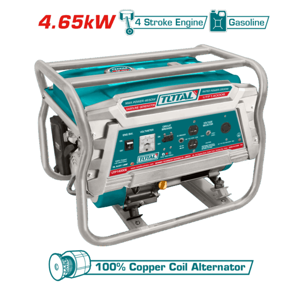 PLANTA ELÉCTRICA TOTAL GASOLINA 7HP 110/220 4.65KW