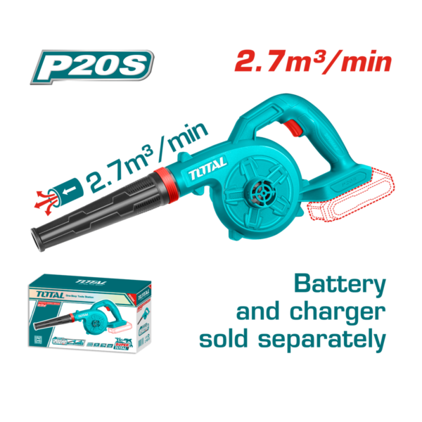 HE/SOPLADORA TOTAL 20V S/BAT 9000-18000RPM