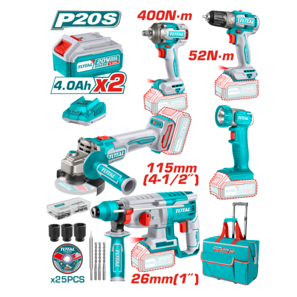 HE/COMBO TOTAL 5PCS 20V