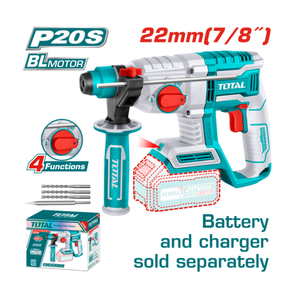 HE/ROTOMARTILLO TOTAL 20V BL S/BAT