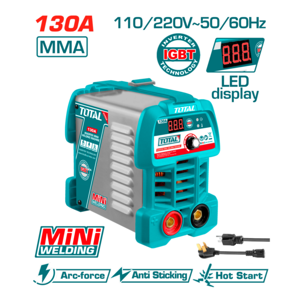 HE/MÁQUINA SOLDAR TOTAL INVERTER MMA MINI 130A