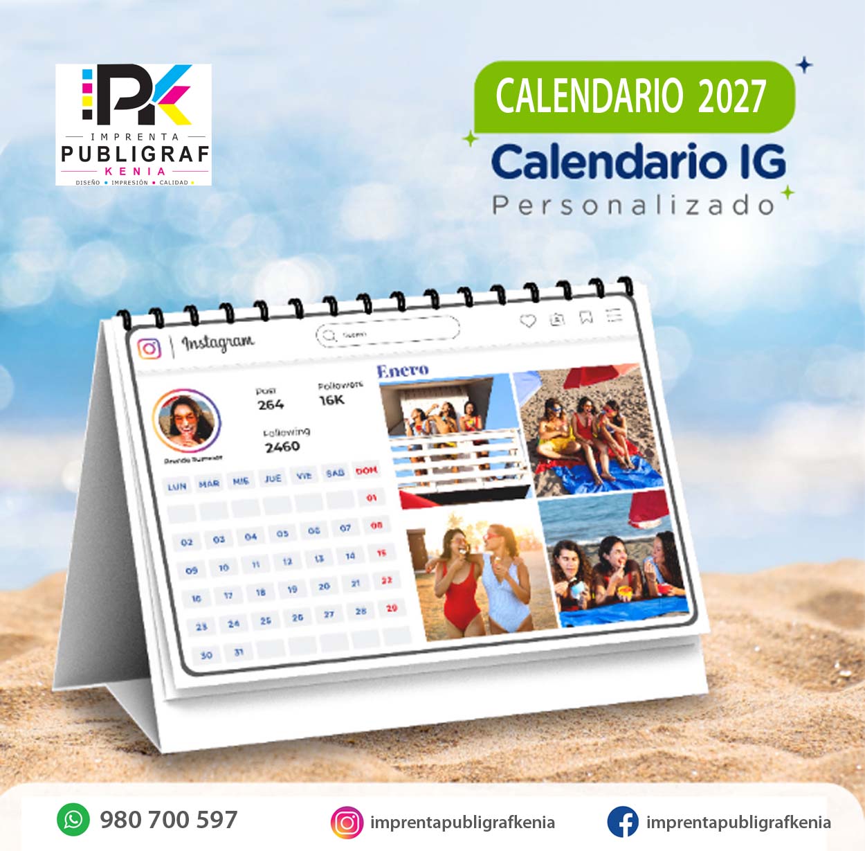 Calendarios Corporativos e Institucionales 2027 - Impresión en Alta Calidad
