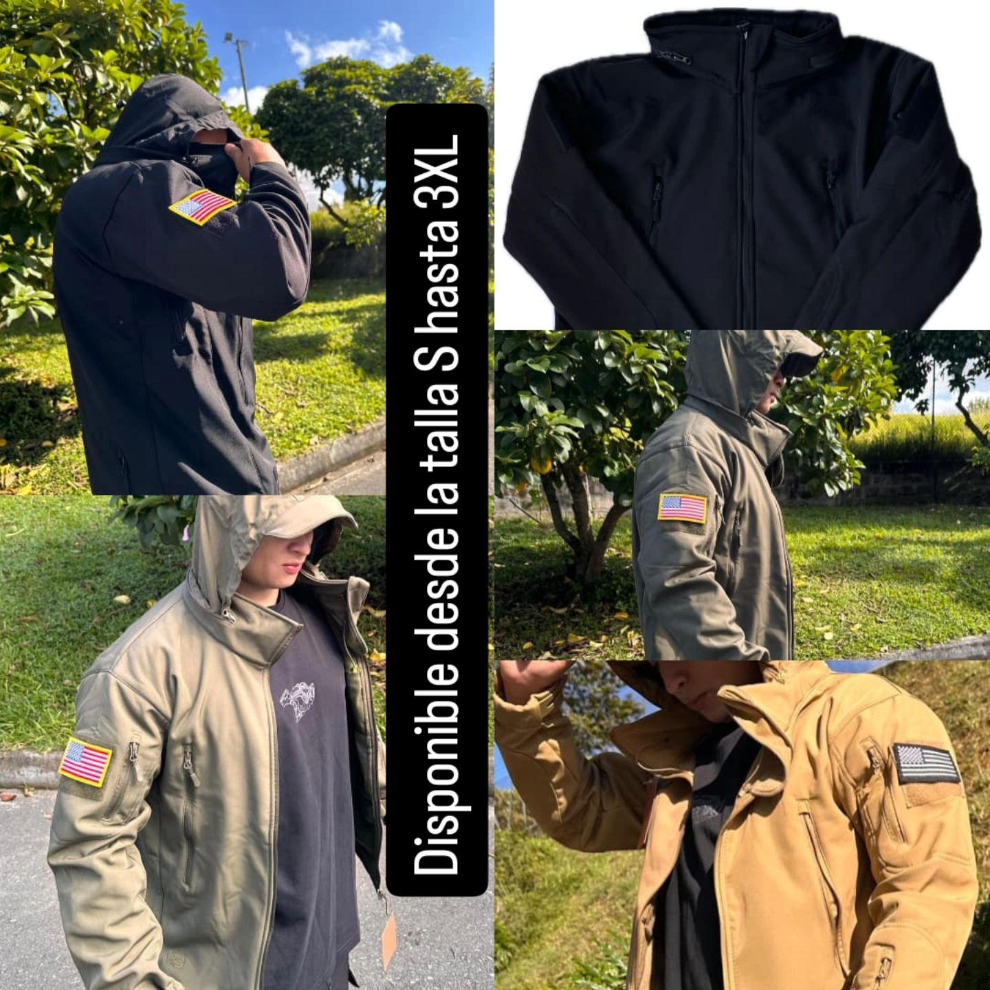 Chaqueta táctica piel de tiburón - imagen 2