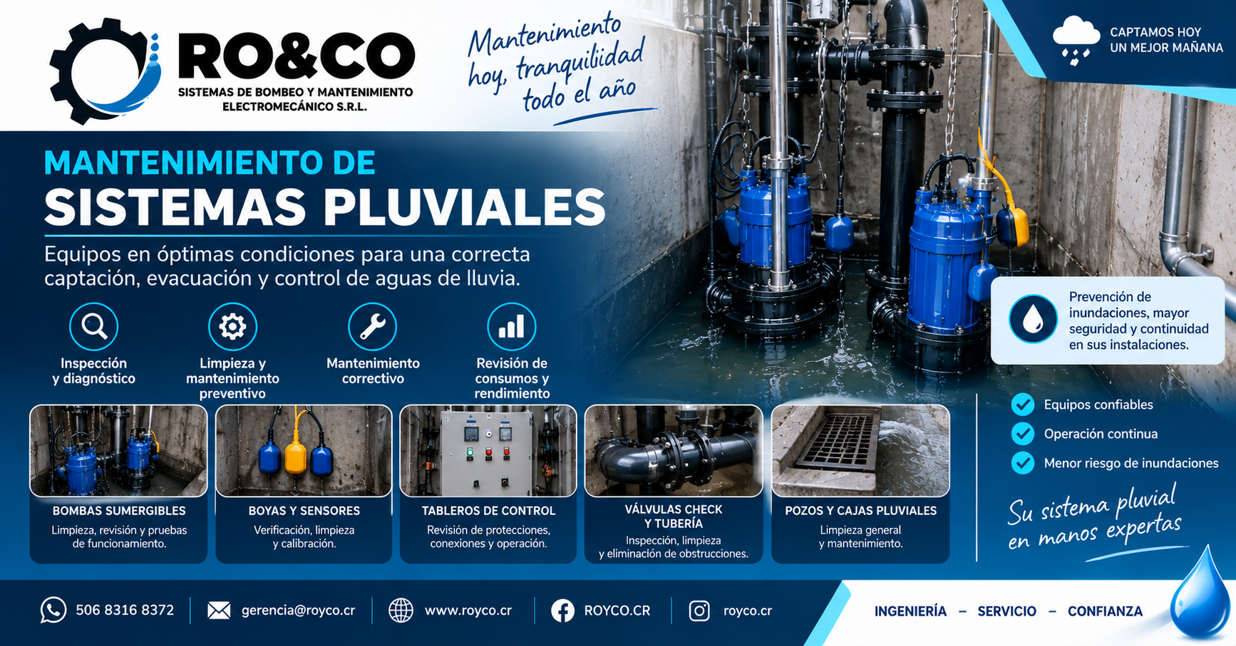 Mantenimiento de sistemas pluviales