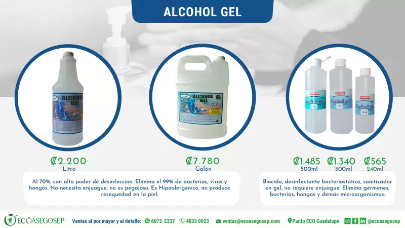 Alcohol Gel y Líquido