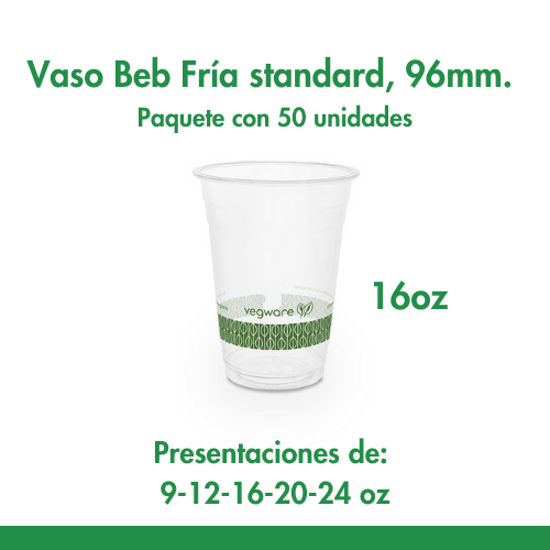16oz Vaso Beb Fría standard